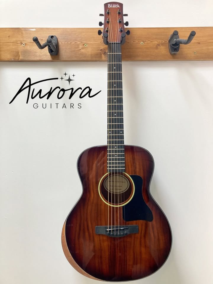 Adam Black Koa Travel Guitar with Bevel & Pickup