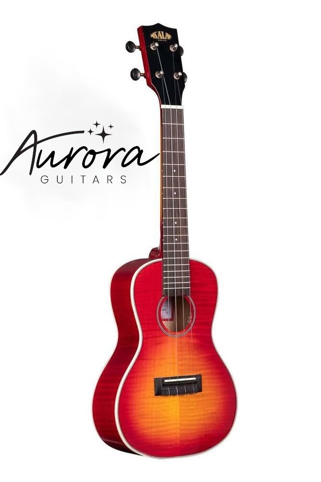 Beautiful Kala cherry burst tenor ukulele, KA-FMCB-T (brand new)