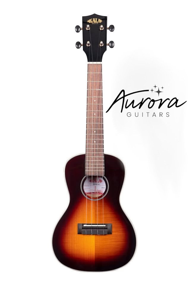 New Kala KA-FMTB-C tobacco burst concert ukulele with full, sweet tone!