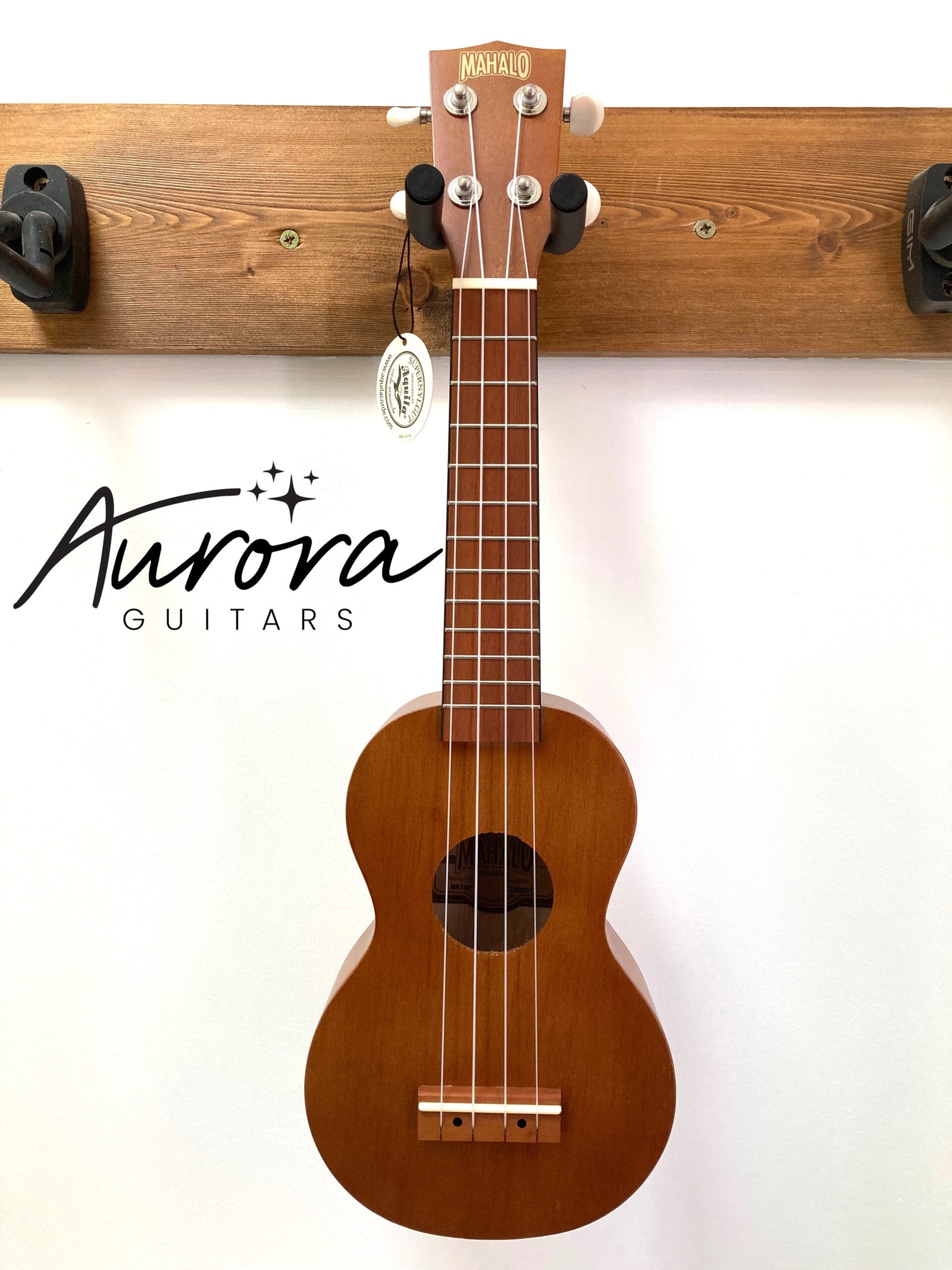 Mahalo Kahiko superb beginner soprano ukulele in brown with gig bag